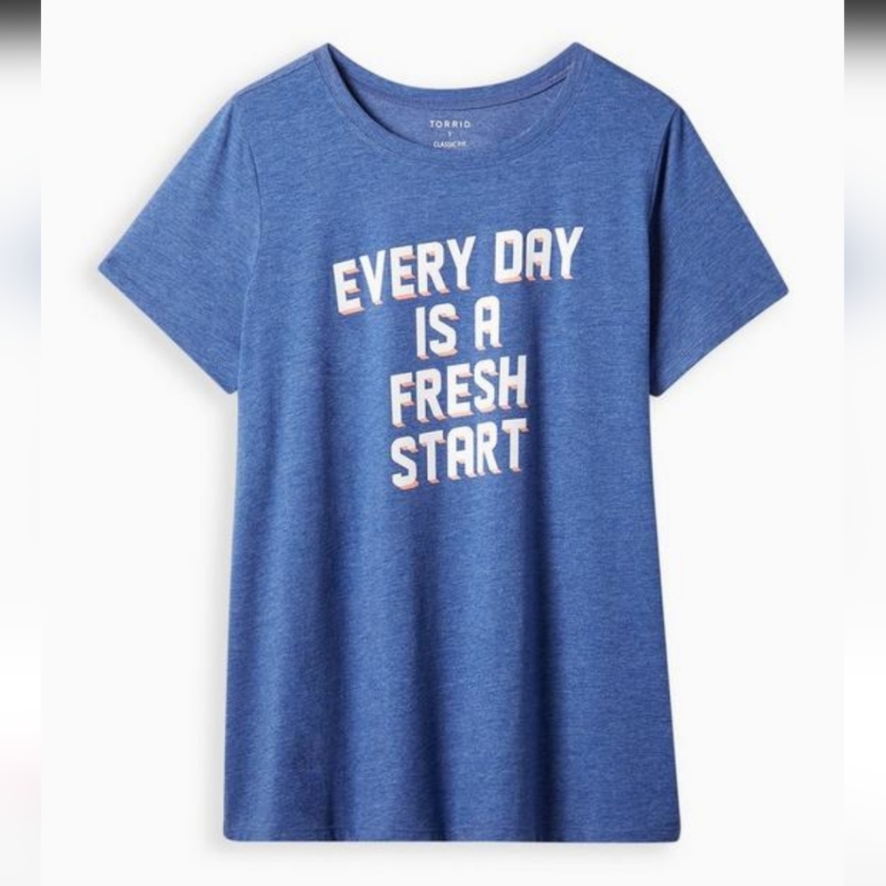 Everyday Tee- Signature Jersey Fresh Start Blue Shirt